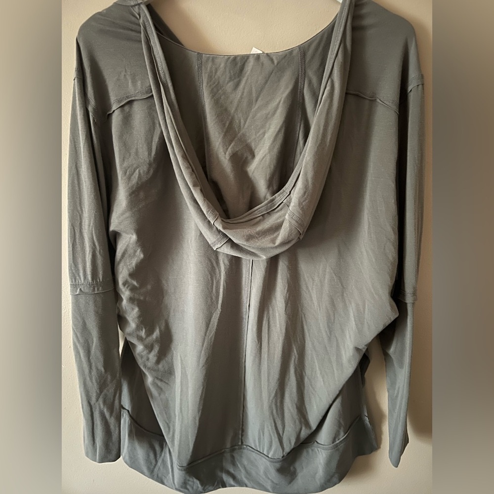 Free people fp movement Relaxed V-Neck Long Sleeve Top hoodie small soul circle - Picture 13 of 14